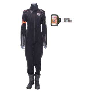 The Expanse | Camina Drummer (Cara Gee) Tycho Station Belter Vac Suit with ID Badge, Comm Device and Boots | Propstore