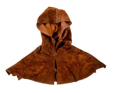 Lot 47 - A brown leather hood worn by Russell Crowe as the character, ‘Robin Longstride‘, in the film, Robin Hood (2010)
