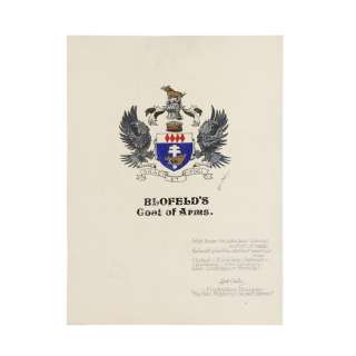 JAMES BOND: ON HER MAJESTY‘S SECRET SERVICE (1969) - Lot #225 : Syd Cain Hand-drawn Blofeld Coat of Arms Artwork