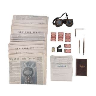 DOCTOR WHO (TV SERIES, 2005-2022) - Lot #128. Nikola Tesla‘s (Goran Visnjic) Props and Newspapers