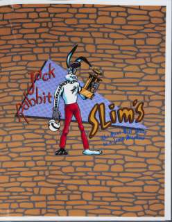 Lot 581 - JACK RABBIT SLIM‘S MENU PROP FROM PULP FICTION