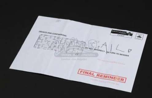 T2 Trainspotting - Lot 60 - Spud‘s (Ewen Bremner) Letter to Gail (Shirley Henderson)