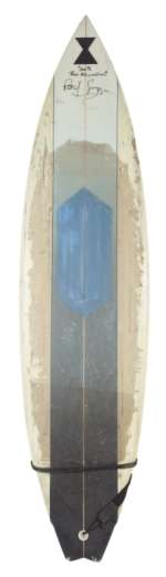 "POINT BREAK" PATRICK SWAYZE SIGNED "BODHI" SCREEN-USED SURFBOARD (WITH DVD) | Julien’s