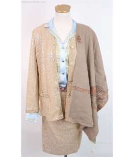 Lot 127 - Heartbreakers Angela Nardino (Sigourney Weaver) Beige St. John Knit Rhinestone Costume