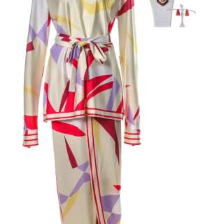 Lot #152 – Respect Aretha Franklin Jennifer Hudson Screen Worn Shirt Pants Belt & Jewelry Ch 55 Sc 156