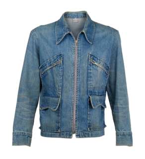 Lot 1383 - DENNIS HOPPER | DON "OUT OF THE BLUE" FILM-WORN DENIM JACKET (WITH DVD)