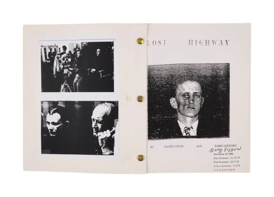 Lost Highway | Lot #13 - Final Draft Production Script, Signed by Barry Gifford | Julien’s