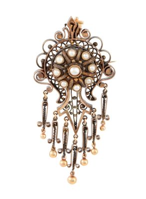 Olivia de Havilland | Lot #166 - Brooch from "The Heiress" by Joseff | Julien’s