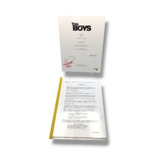 The Boys Script (#101 "Name of the Game") | Signed by Jack Quaid (Beckett Certified) | misc / divers