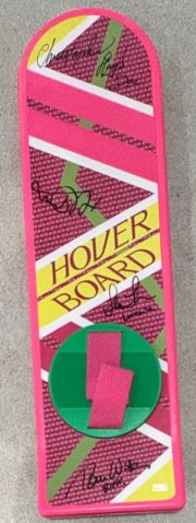 Lot 140 - Back to the Future hoverboard replica cast signed