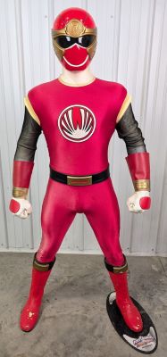 Lot 3274 - 5-1/2ft Life Size Power Ranger Red Ranger Promotional Life Size Statue | misc / divers