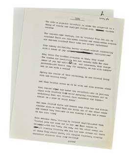 Joe Eszterhas | "Showgirls" Hand-Typed "Love" Musical Number | Julien’s