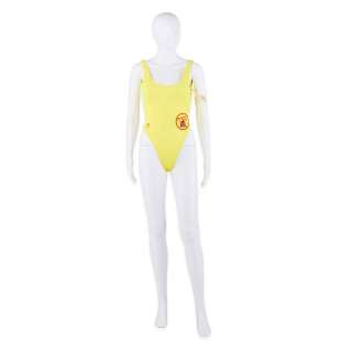 Brooke Burns “Jessie Owens” (2) Yellow One Piece Swimsuits from Baywatch Hawaii - Studio Auctions COA, Baywatch Production Company COA
