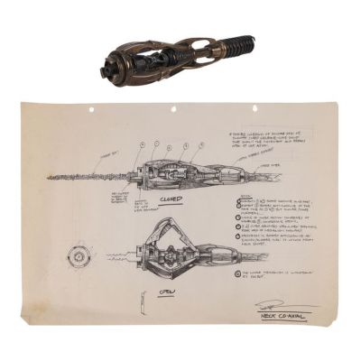 THE MATRIX (1999) - Lot #272 : Phil Shearer Collection: Pod Head Jack and Hand-Drawn Concept Design