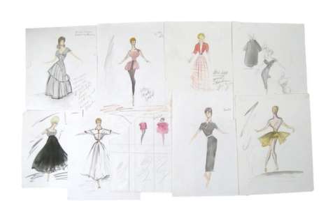 Edith Head Sketches for The Lucy Show | Premiere Props