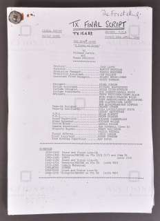 BLACKADDER / THE BLACK ADDER (BBC SITCOM) – ORIGINAL PRODUCTION SCRIPT | Auctioneum Ltd