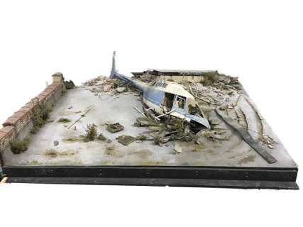 Lot 89 - I Am Legend Crashed Police Helicopter on Rooftop