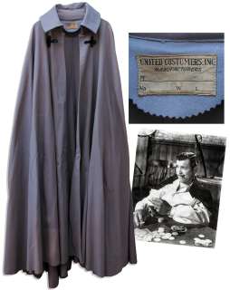 Cape Made for Clark Gable in ‘‘Gone With The Wind‘‘ by United Costumers of Hollywood