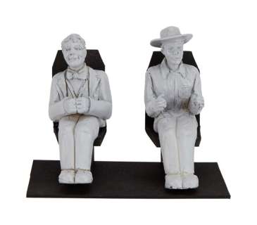 Lot 403 - The Aviator | Leonardo DiCaprio "Howard Hughes" and Ian Holm "Professor Fitz" Miniatures