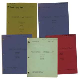 Lot of 5 Scripts for the ’’Mission Impossible’’ TV Series | Nate Sanders