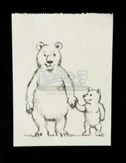 Mute | Leo’s (Alexander Skarsgard) Bear Drawing | Propstore