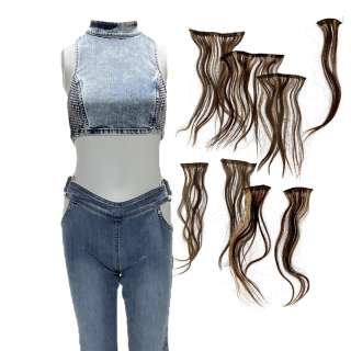 Bottoms Brittany’s Kaia Gerber Cropped Shirt, Elastic Waist Pants & Hair Extensions | VIP Fan Auctions