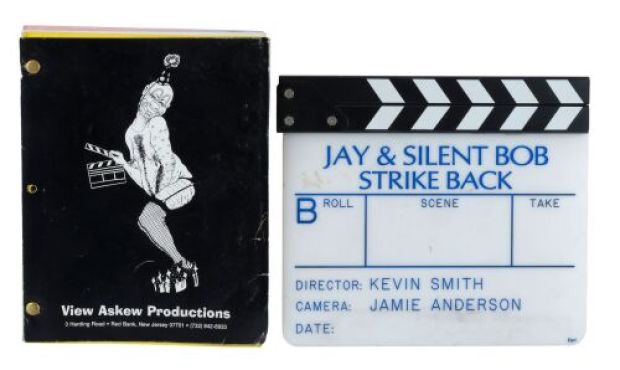 JAY AND SILENT BOB STRIKE BACK (2001) - Lot #843 : Jamie Anderson‘s Hand-Annotated Bound Script with B Camera Clapperboard