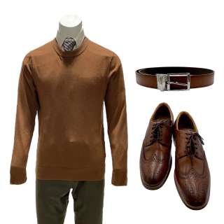 American Fiction Mandel’s Patrick Fischler Sweater, Shirt, Pants, Tie, Belt & Dress Shoes | VIP Fan Auctions