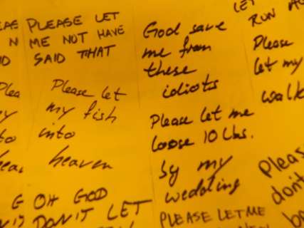 Three Pages of Prop Prayer Notes Bruce Almighty | Piece of the Past