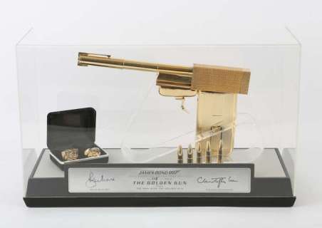Lot 4038 - James Bond The Man With The Golden Gun - Factory Entertainment Dual signed Limited Edition Replica…