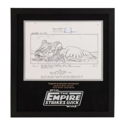 Star Wars: the Empire Strikes Back | Brian Johnson and David Prowse-Autographed Original Production Storyboard - Snow Drift by Tauntaun | Propstore (Buy Now)