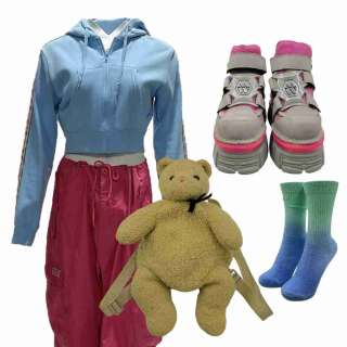 Y2K Raleigh (Lauren Balon) Screen Worn Sweater, Pants, Backpack, Socks & Boots Ch 2 Sc 31 | VIP Fan Auctions