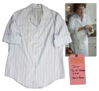 Meryl Streep Costume Blouse From Her Academy Award-Nominated Role as Julia Child in ’’Julie & Julia’’ | Nate Sanders