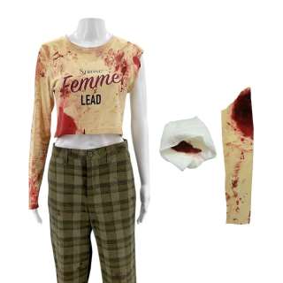 Scream VI Mindy Meeks-Martin (Jasmin Savoy Brown) Screen Worn Crop Sweater, Pants & Bandage Ch 2 Sc 40-48 | VIP Fan Auctions