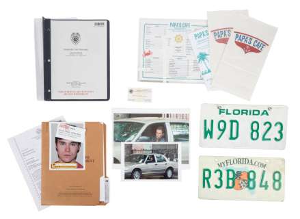 Dexter - Detective Angel Batista (David Zayas) License Plate and Other Items