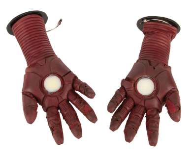 Robert Downey Jr. ’Iron Man’ (2) hero illuminating ’Repulsor Gloves’ from Iron Man 3. | Profiles in History