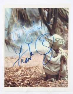 Yoda photograph signed by Frank Oz, 11 x 8.5 colour, with COA from Beckett (2). | Ewbank’s