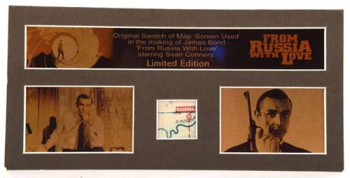 James Bond ’From Russia with Love’ (1963) Original Screen Used Swatch of Map Used in the Making of… | Ewbank’s