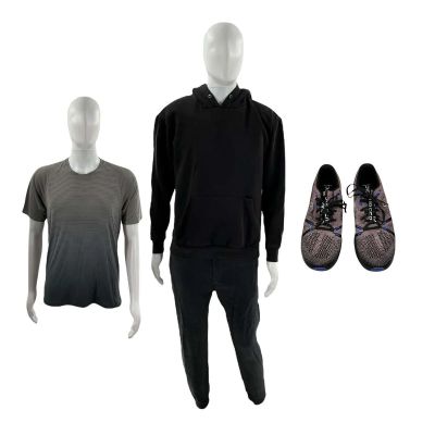 Lot 26: All of You Simon (Brett Goldstein) Screen Worn Deleted Scene Sneakers, Joggers, T-Shirt & Hoodie Ch 13 Sc 46 | VIP Fan Auctions