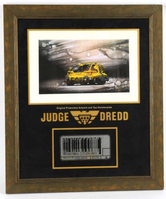 Judge Dredd (1995) An original production-used art print of concept art by Kevin "Kev" Walker,… | Ewbank’s