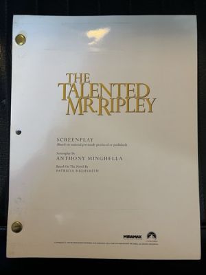 The Talented Mr. Ripley original movie script Screenplay | eBay US