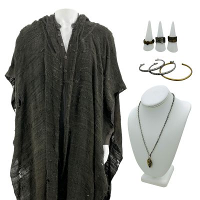 Lot 199: The Bluff Scout Screen Worn Shroud, Shirt, Pants, (3) Rings, (3) Bangles & Necklace Ch 1 Sc Multiple | VIP Fan Auctions