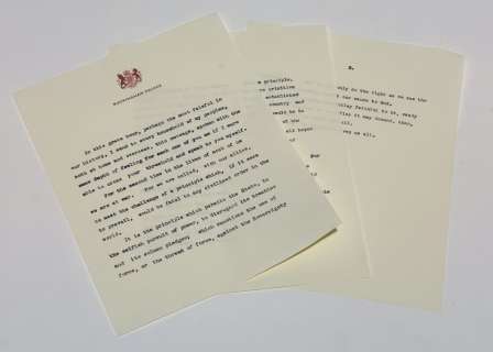 The King’s Speech (2010) - Speech Used by King George VI (Colin Firth) | Hanlin Auction Service