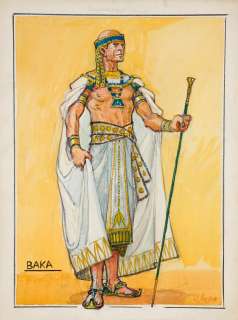 Original costume studies by John Jensen for The Ten Commandments | Bonhams