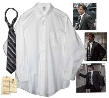 Brad Pitt Shirt & Tie From ‘‘Moneyball‘‘