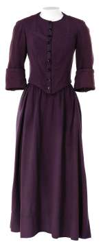 Lot 288 - Edna May Oliver "Mrs. McKlennar" purple period dress from Drums Along the Mohawk.