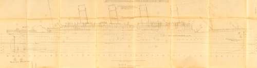 A pair of Titanic model ship plans | Bonhams