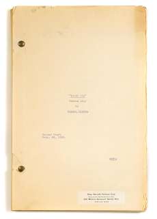 Lot 3 - A Charles Feldman second draft screenplay of It Happened One Night