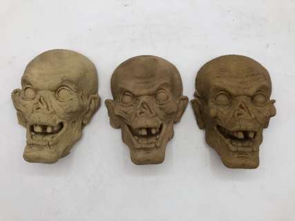 Set of 3 Silicone Monster Faces - approx. 7" high | Direct Liquidation
