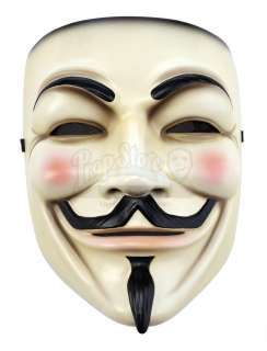 V FOR VENDETTA (2005) - Lot 859 - V‘s (Hugo Weaving) Guy Fawkes Mask